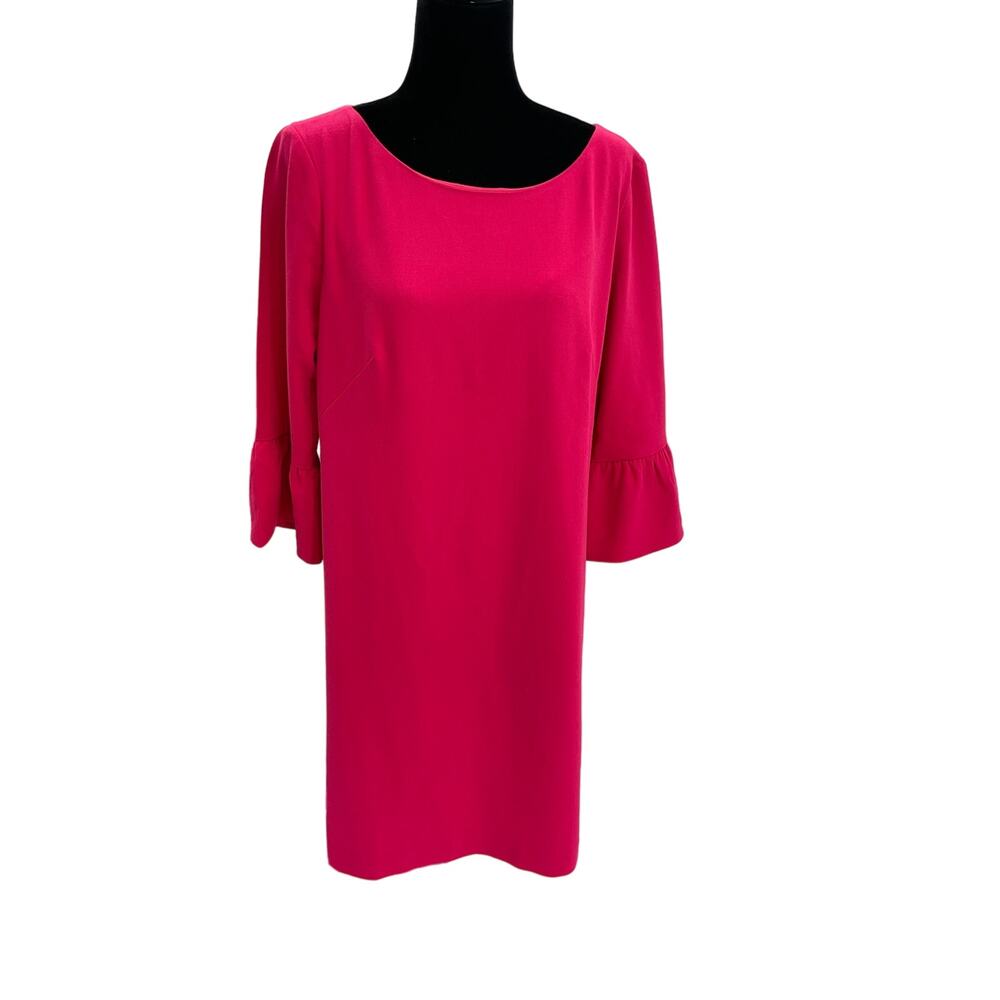 Talbots Hot Pink Shift Dress Size 12